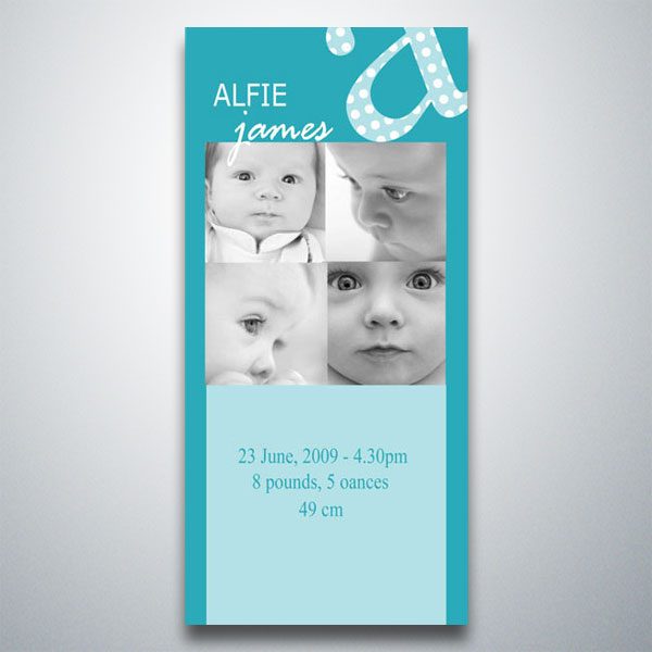 Multiple Photos – Baby Birth Announcement Magnet – Magnet Invitations