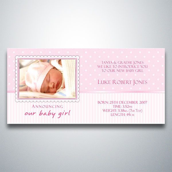 Photo – Baby Birth Announcement Magnet – Magnet Invitations
