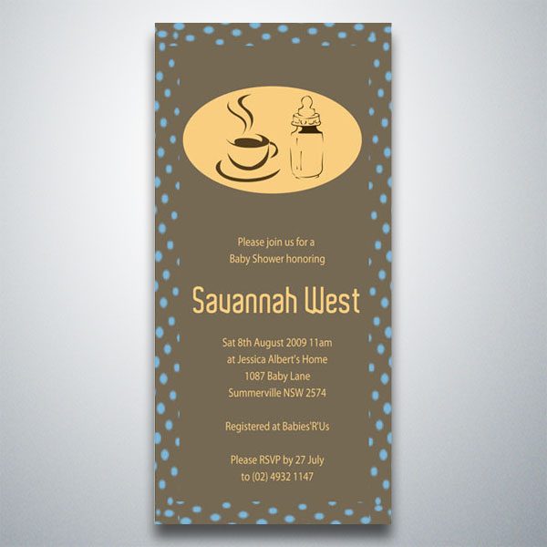 Coffee Break – Baby Shower Invitation Magnet – Magnet Invitations