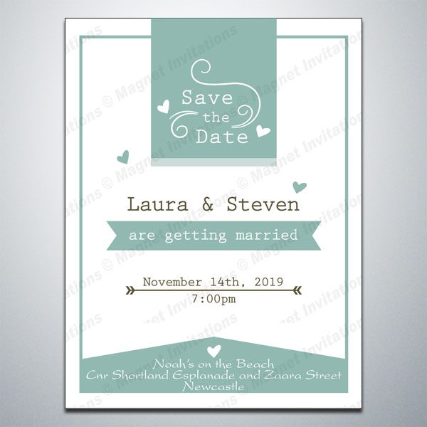 Classic Save the Date magnet