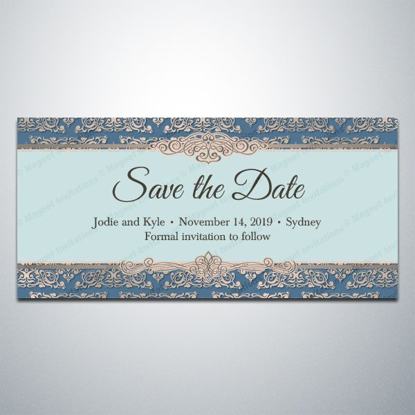 formal Save the Date magnet