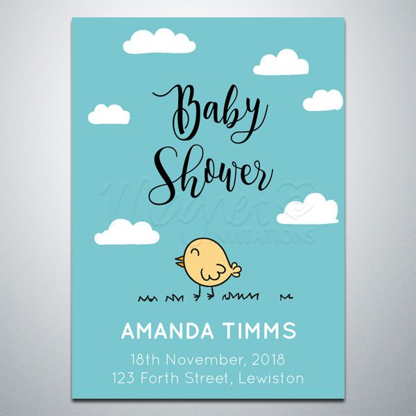 Baby Shower Invitation – Bird | Magnet Invitations